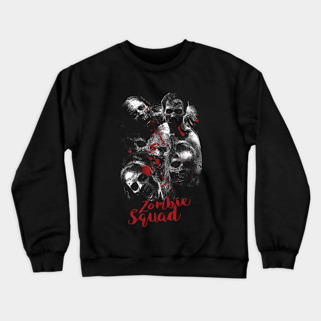 Halloween zombie squad Crewneck Sweatshirt by CM